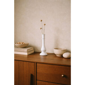 Vintage Milk Glass Vase – Tall Pedestal • E.O. Brody Co USA